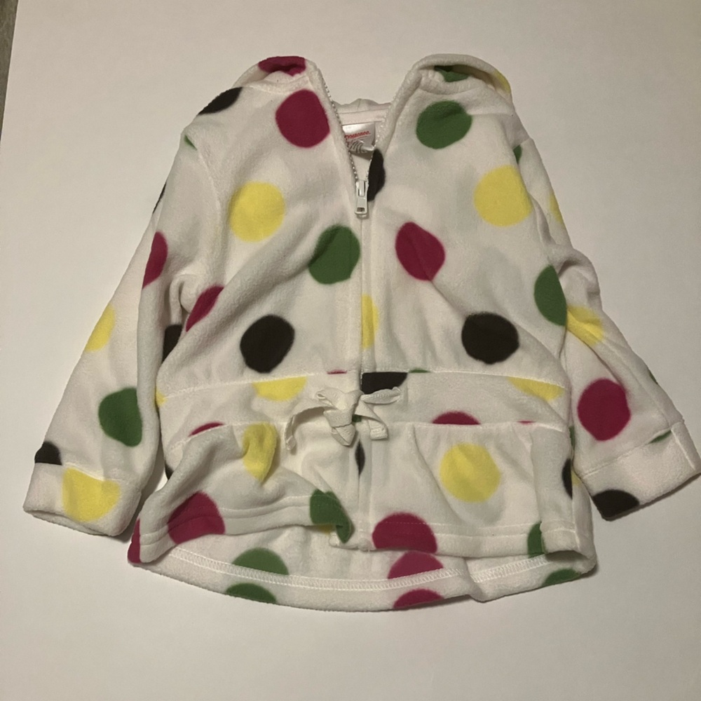 Girls polka dot hoodie